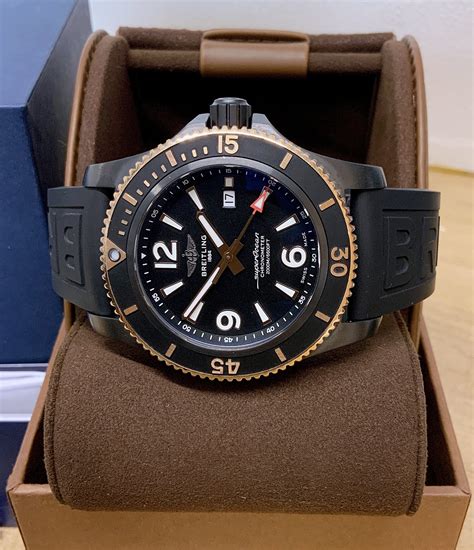 breitling black steel|superocean automatic 46 black steel.